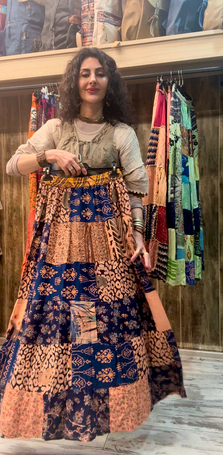Otantik patchwork etek