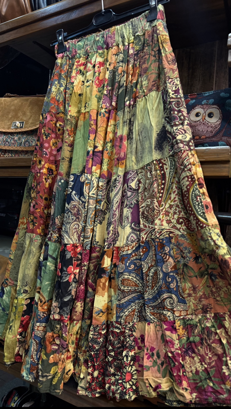 Otantik patchwork etek