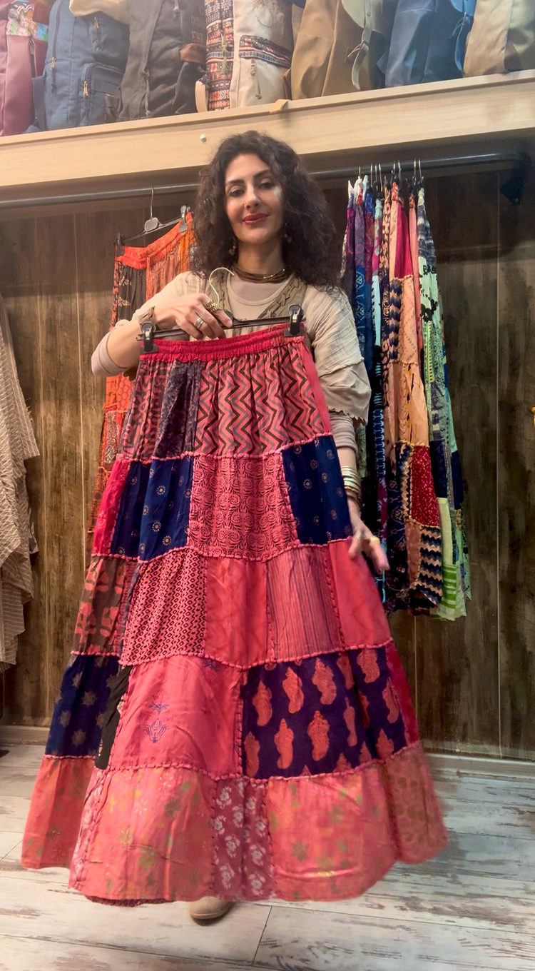 Otantik patchwork etek