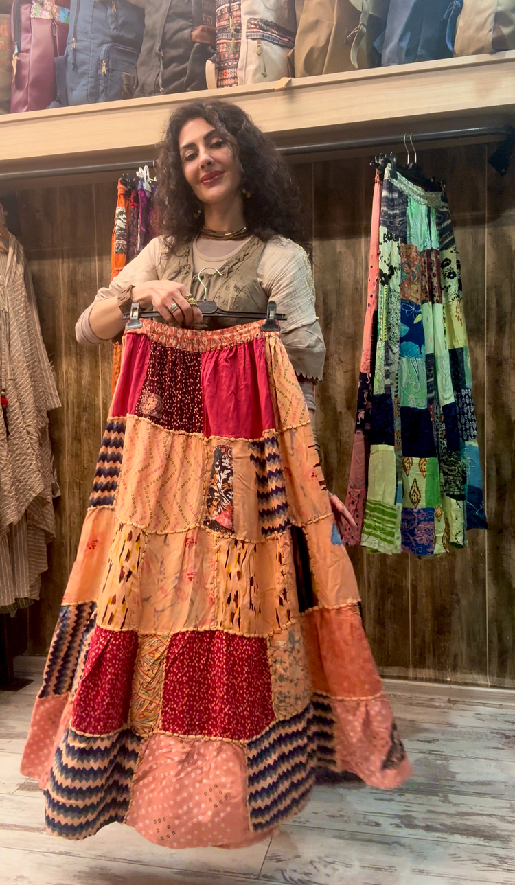 Otantik patchwork etek