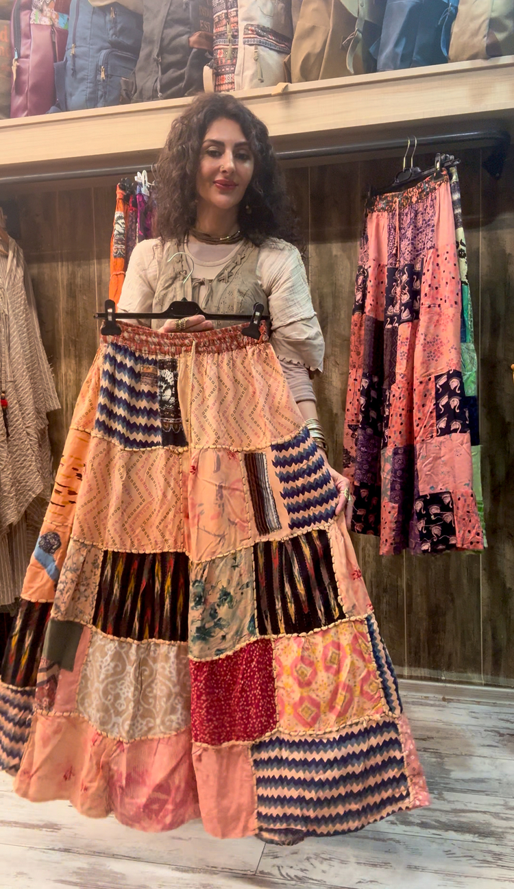 Otantik patchwork etek