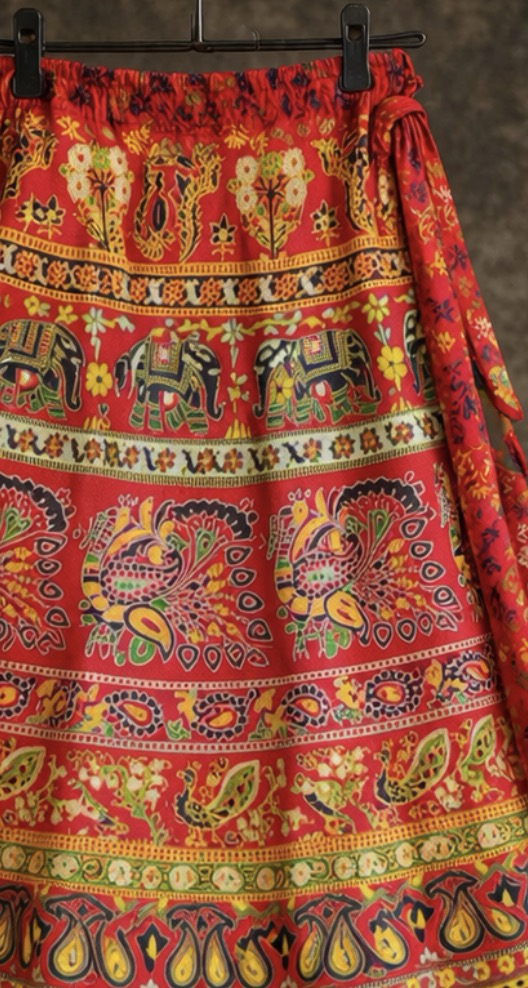 Nepal tasarım anvelop etek