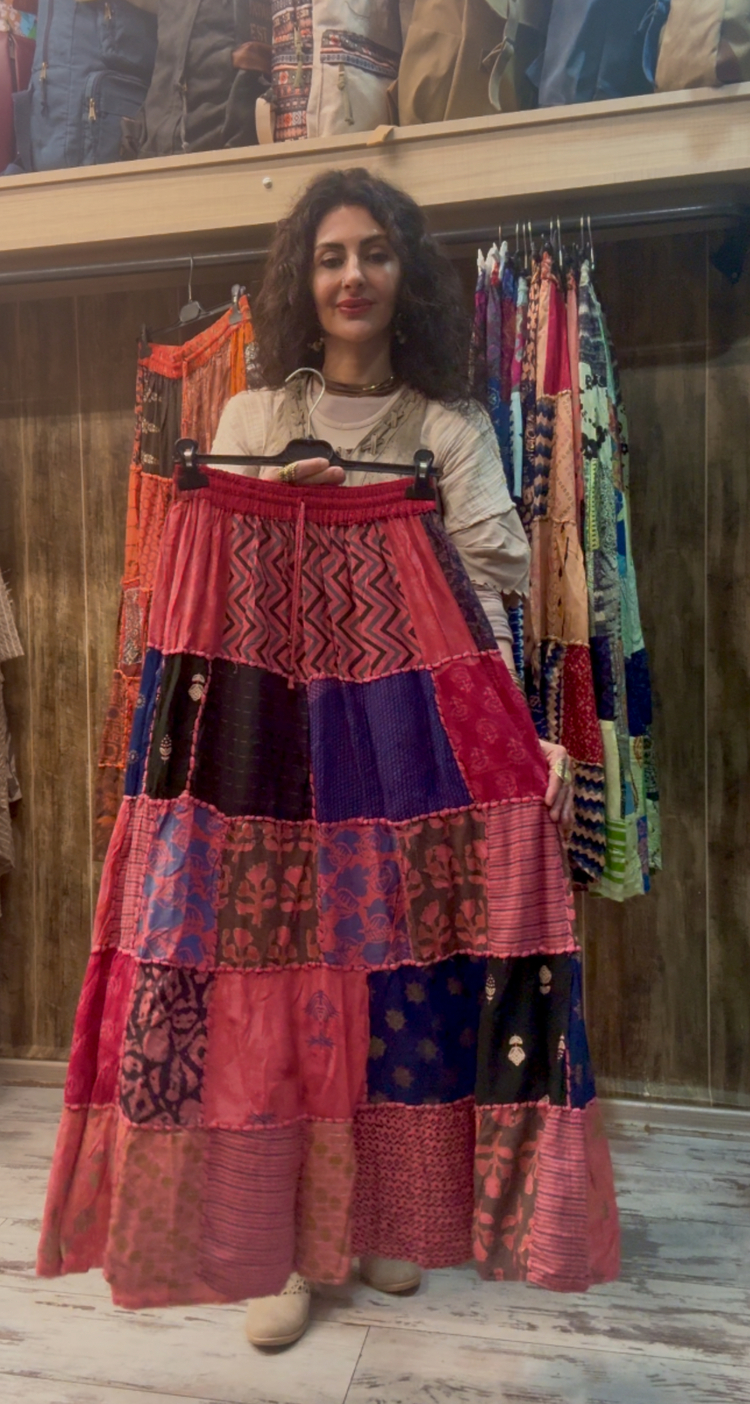 Otantik patchwork etek