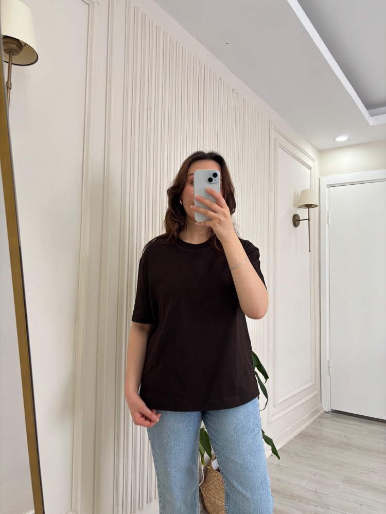 Acı Kahve Pamuklu Tişört 
