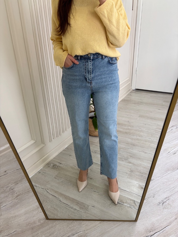 Zr model kesik paça jean 