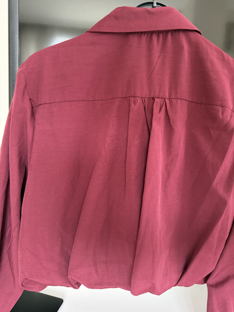 Bordo bomber gömlek L beden