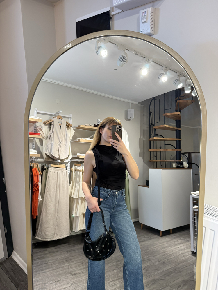 Omuz Detaylı Transparan Body