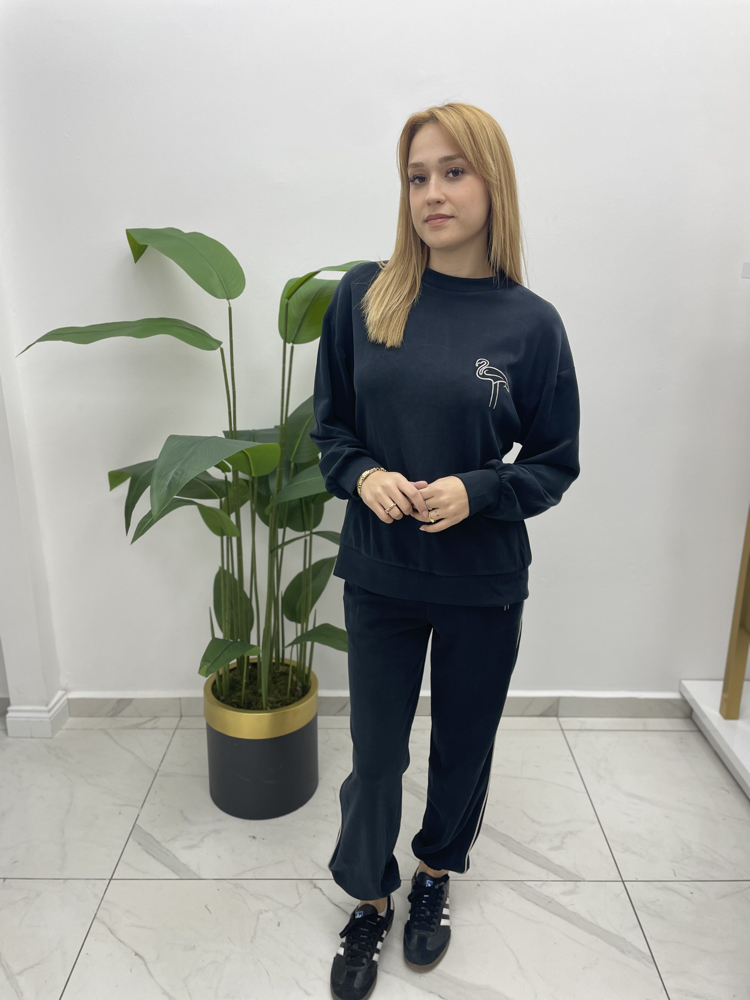 Arkası Desenli Eşofman Takımı 