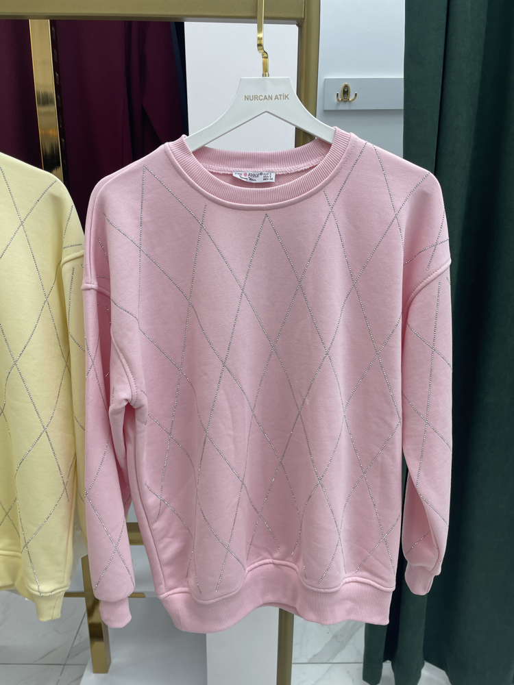 Taşlı Sweatshirt