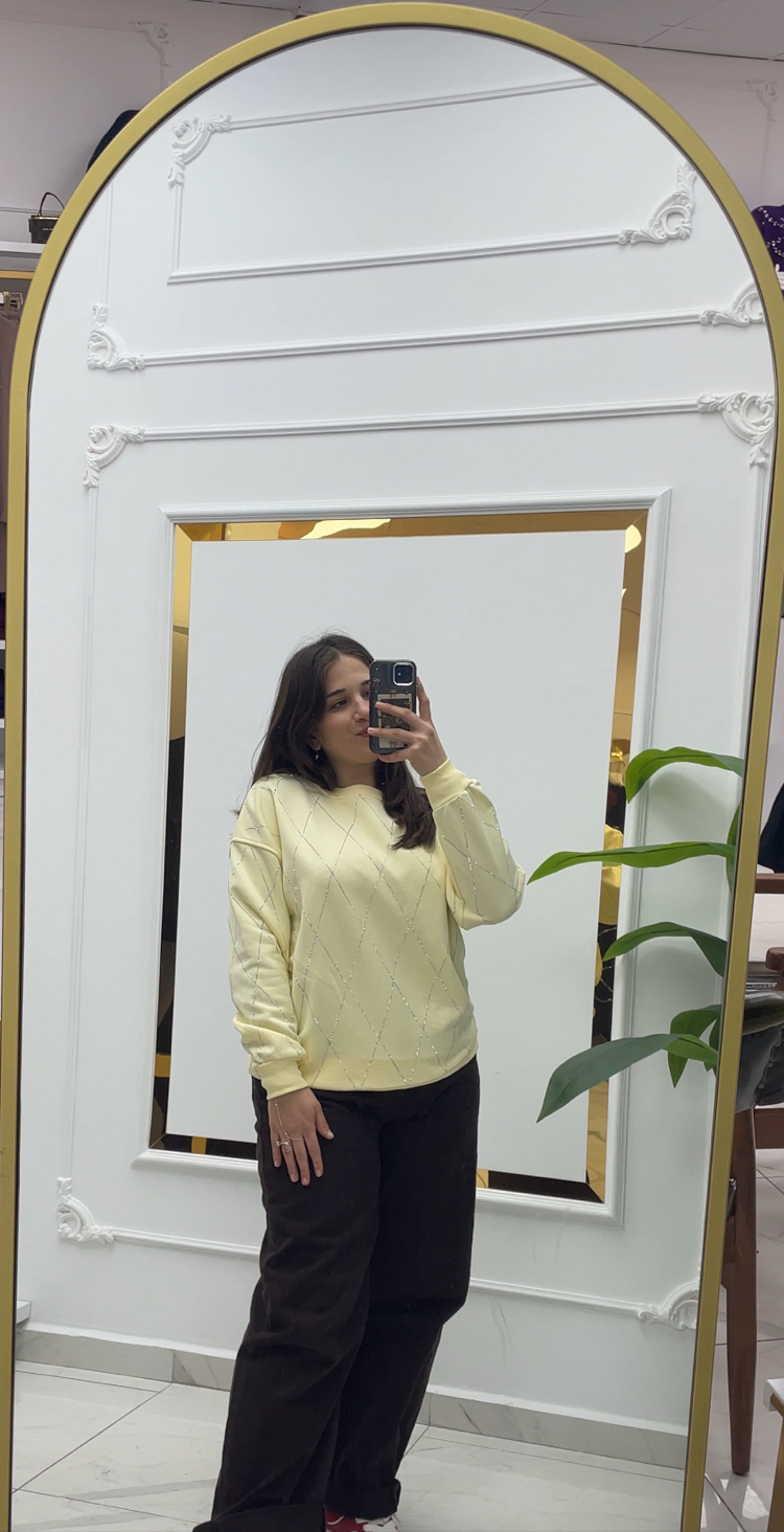 Taşlı Sweatshirt