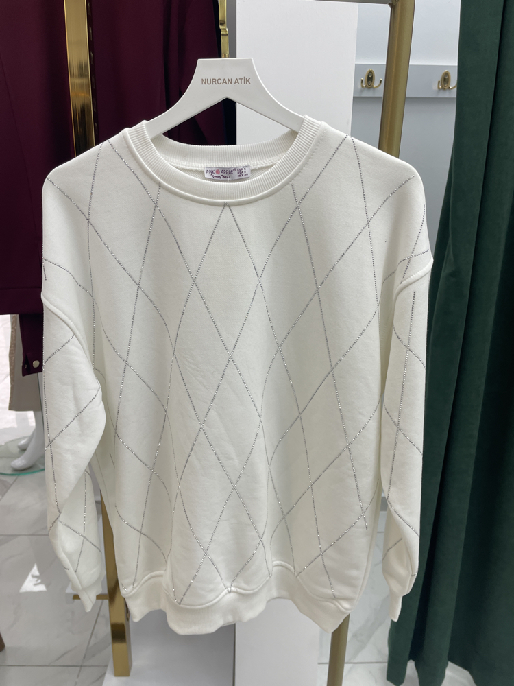Taşlı Sweatshirt