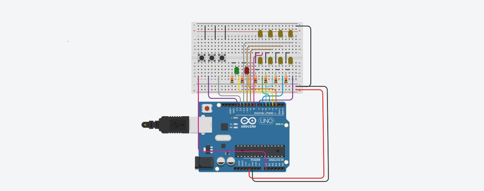 Arduino 2 kişilik Hız ve Tepki oyunu