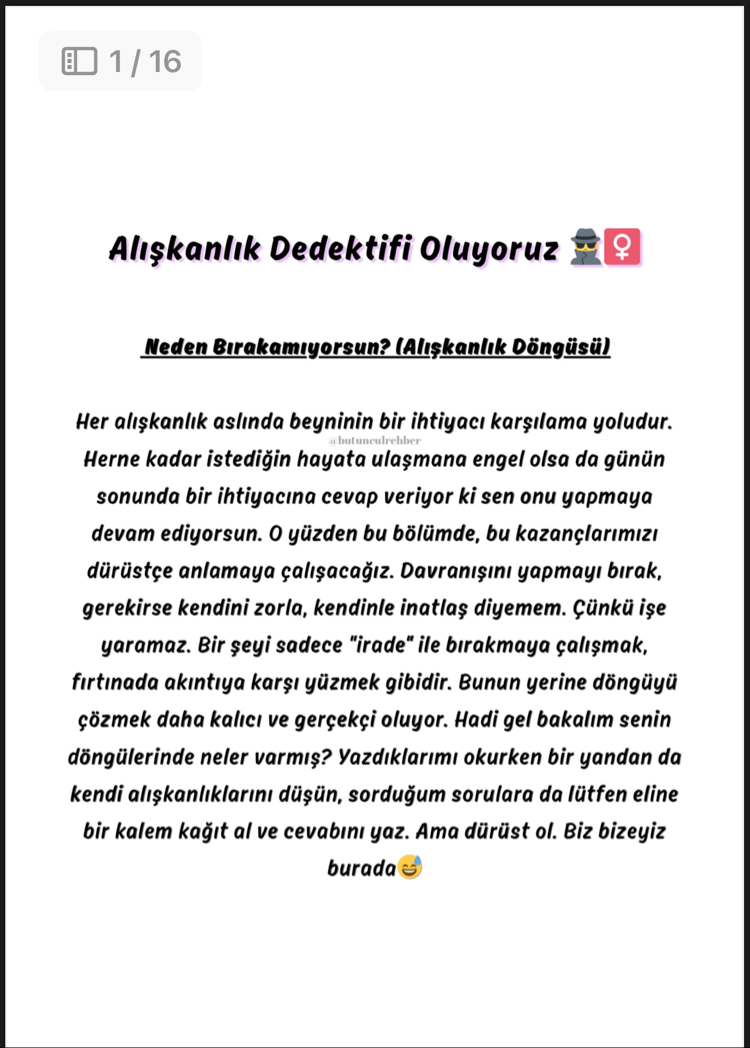 Alışkanlık Değiştirme Rehberi