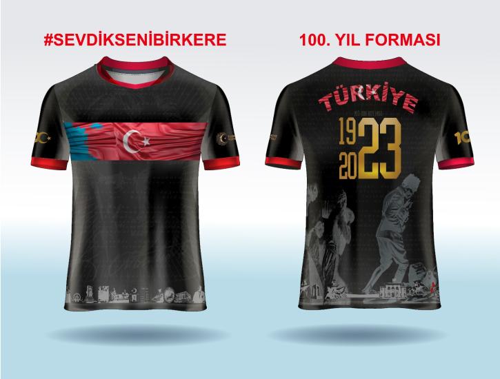 Sevdik Seni Bir Kere 100. YIL Cumhuriyet Forması - Siyah