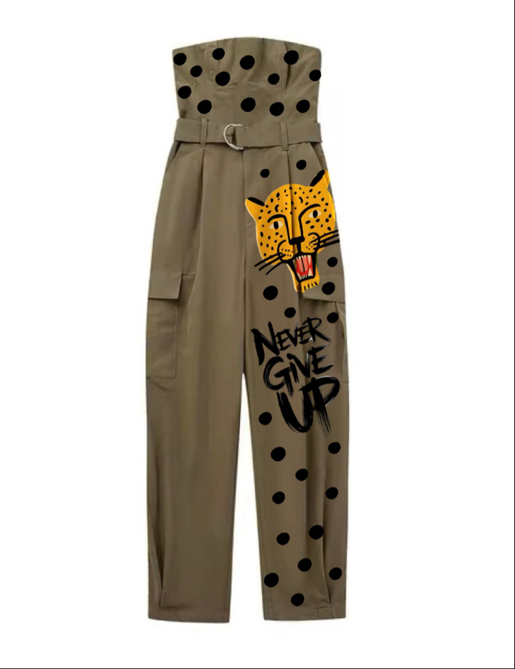 Strapless Overalls Puantilist 