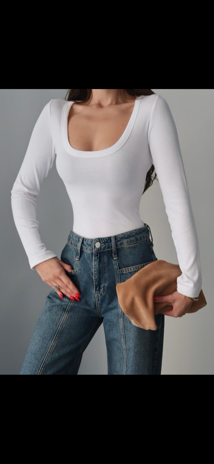 U yaka esnek body