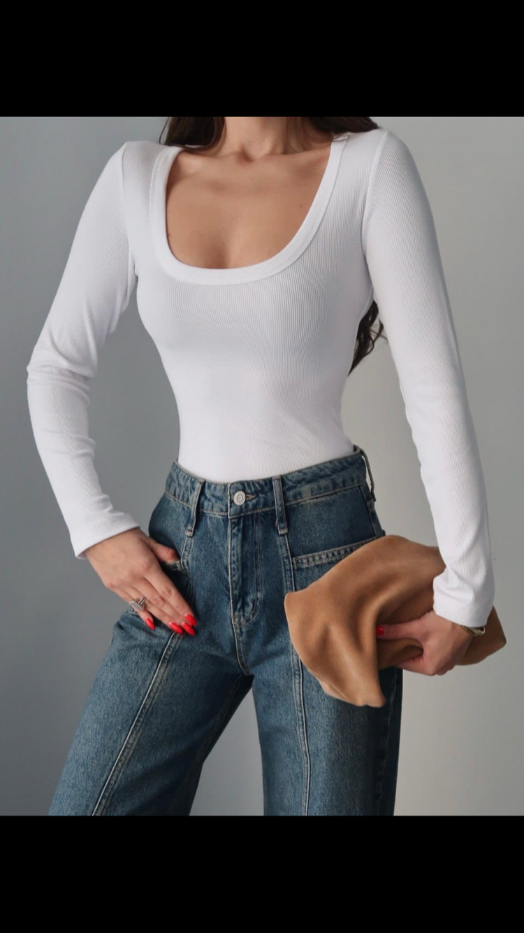 U yaka esnek body