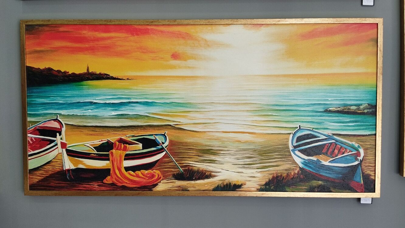 Yağlı boya sandallar