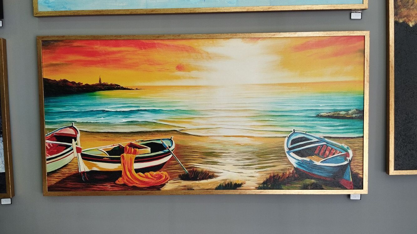 Yağlı boya sandallar