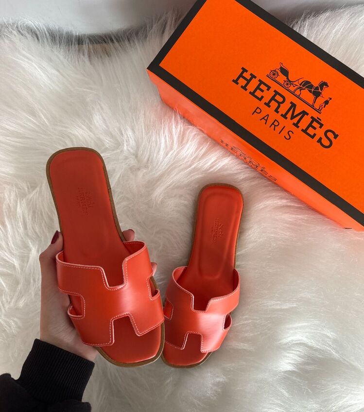 Hermes Turuncu İthal Kalite Terlik