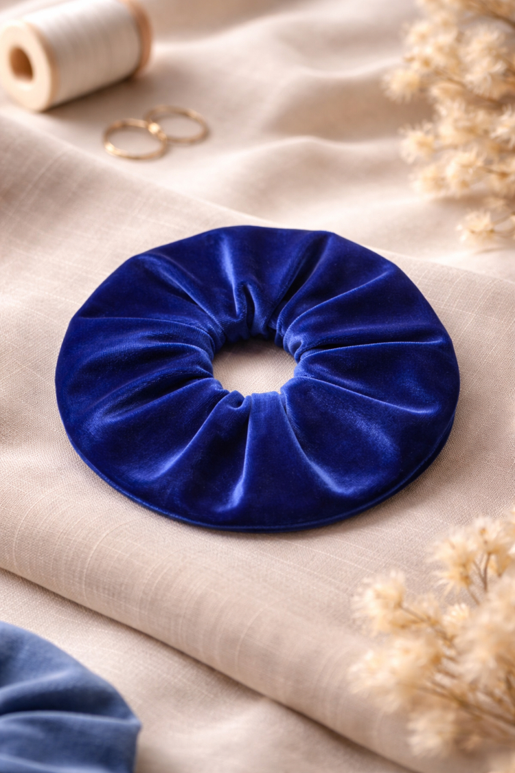 Kadife Saç Tokası – El Yapımı Dolgun Scrunchie | 8 Renk