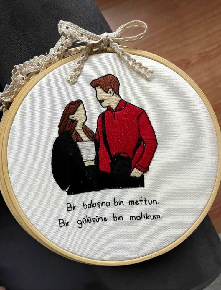 Sevgililer Günü Özel Nakış Pano