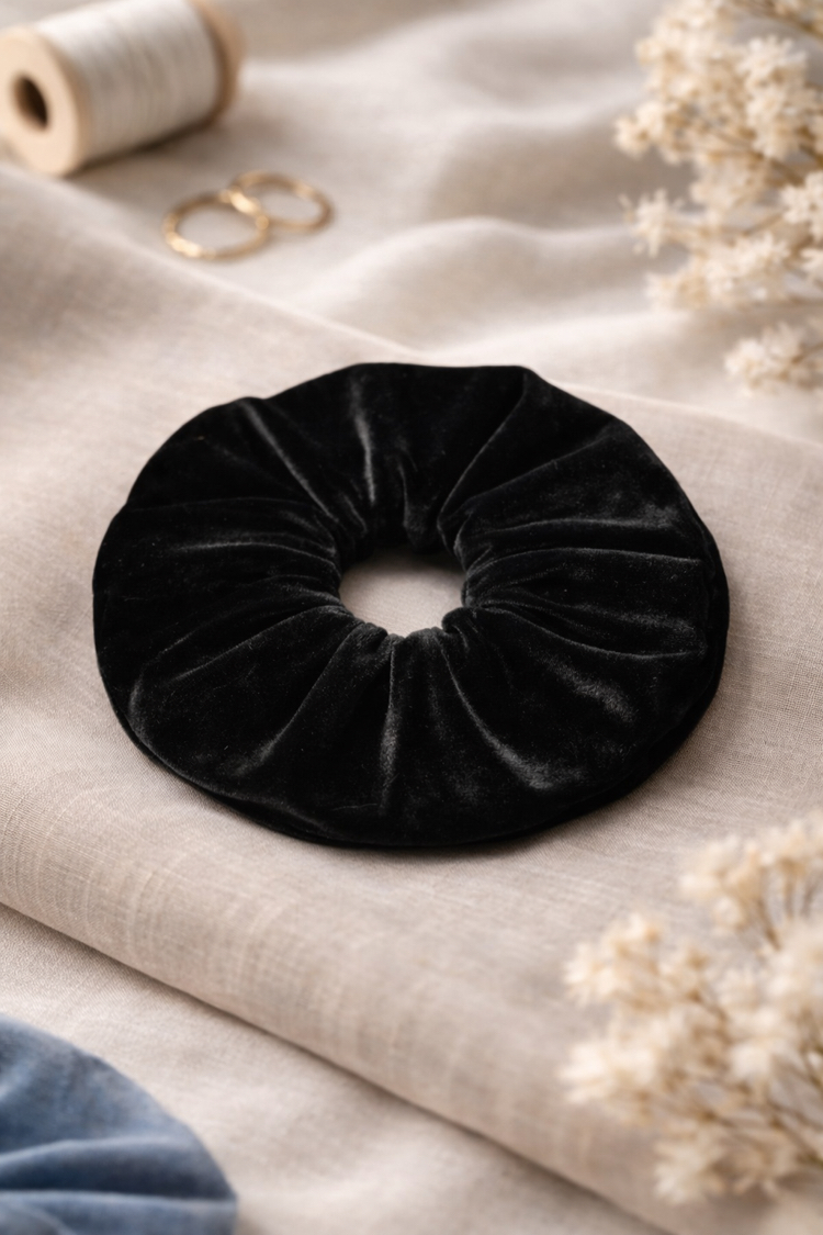 Kadife Saç Tokası – El Yapımı Dolgun Scrunchie | 8 Renk
