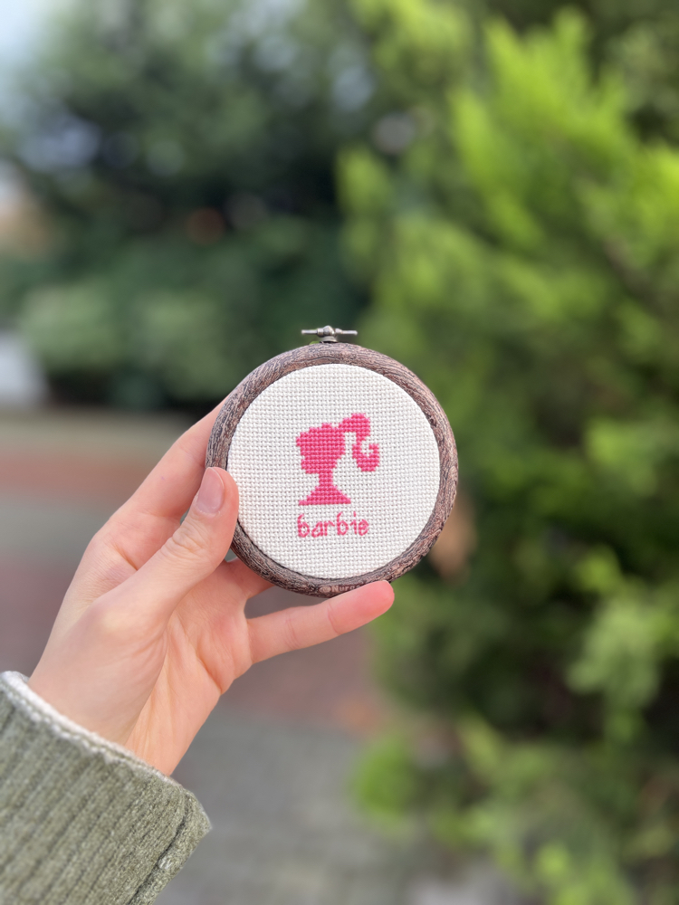 Barbie Kanaviçe Kasnak Pano