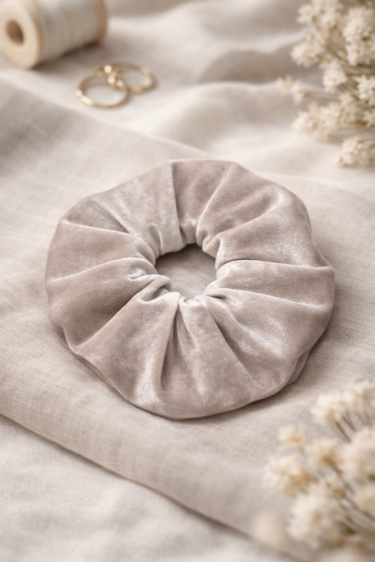 Kadife Saç Tokası – El Yapımı Dolgun Scrunchie | 8 Renk