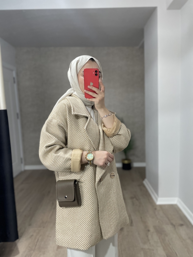 BALIKSIRTI KAŞE KABAN -Camel