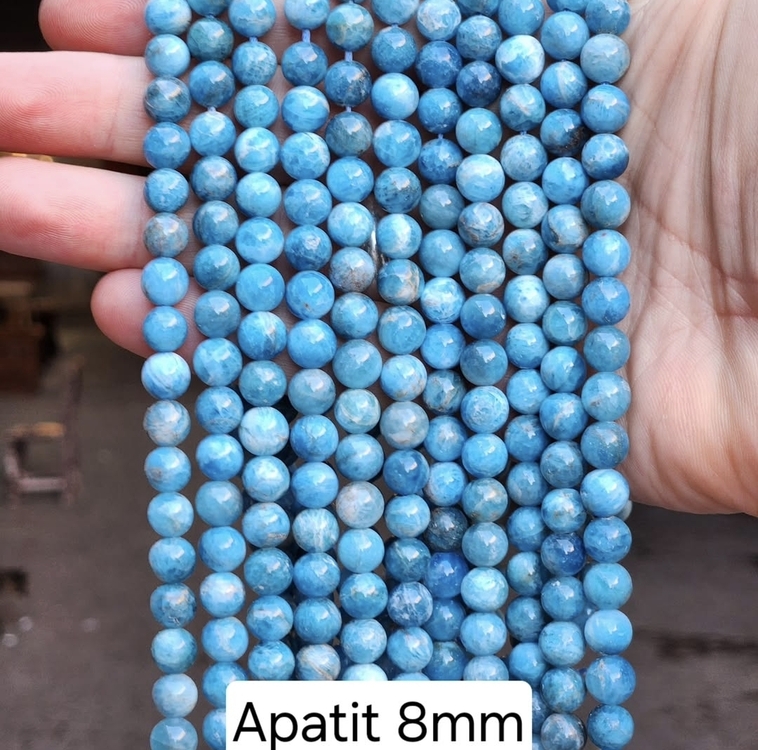 8 MM Apatit Taşı Dize A Kalite