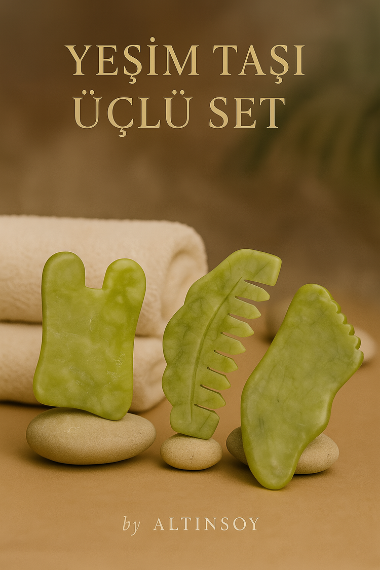 Yeşim Taşı 3'lü Set