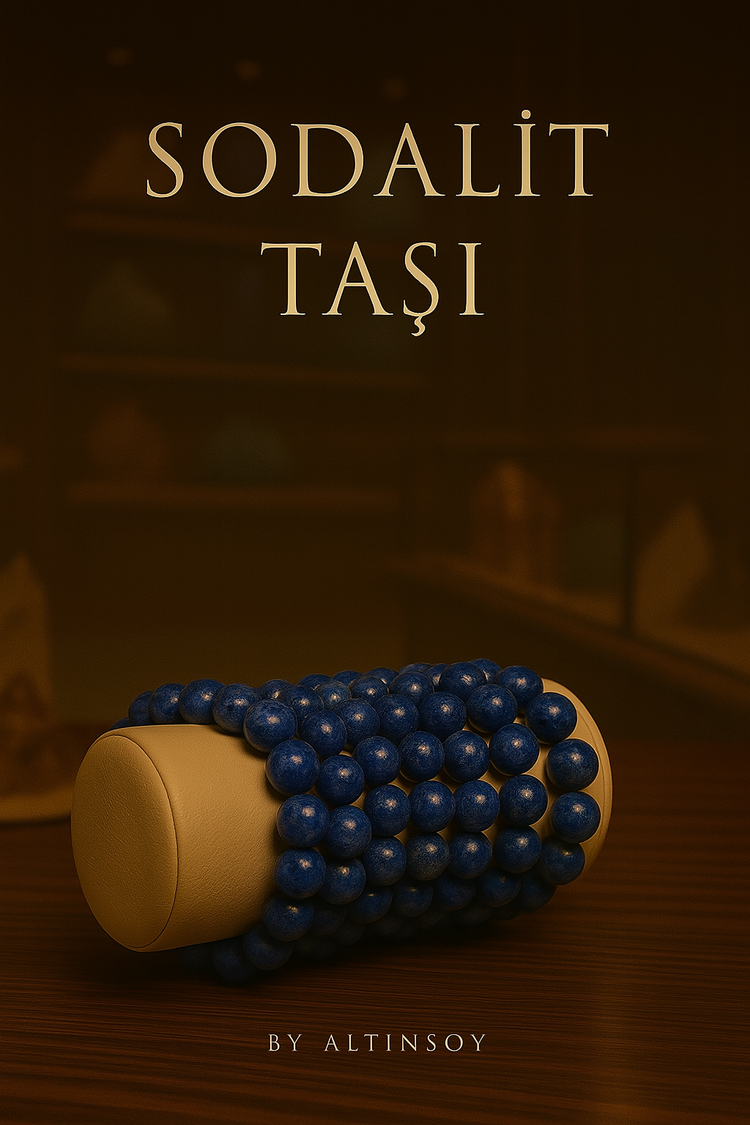 %100 Doğal Sodalit Taşı Bileklik