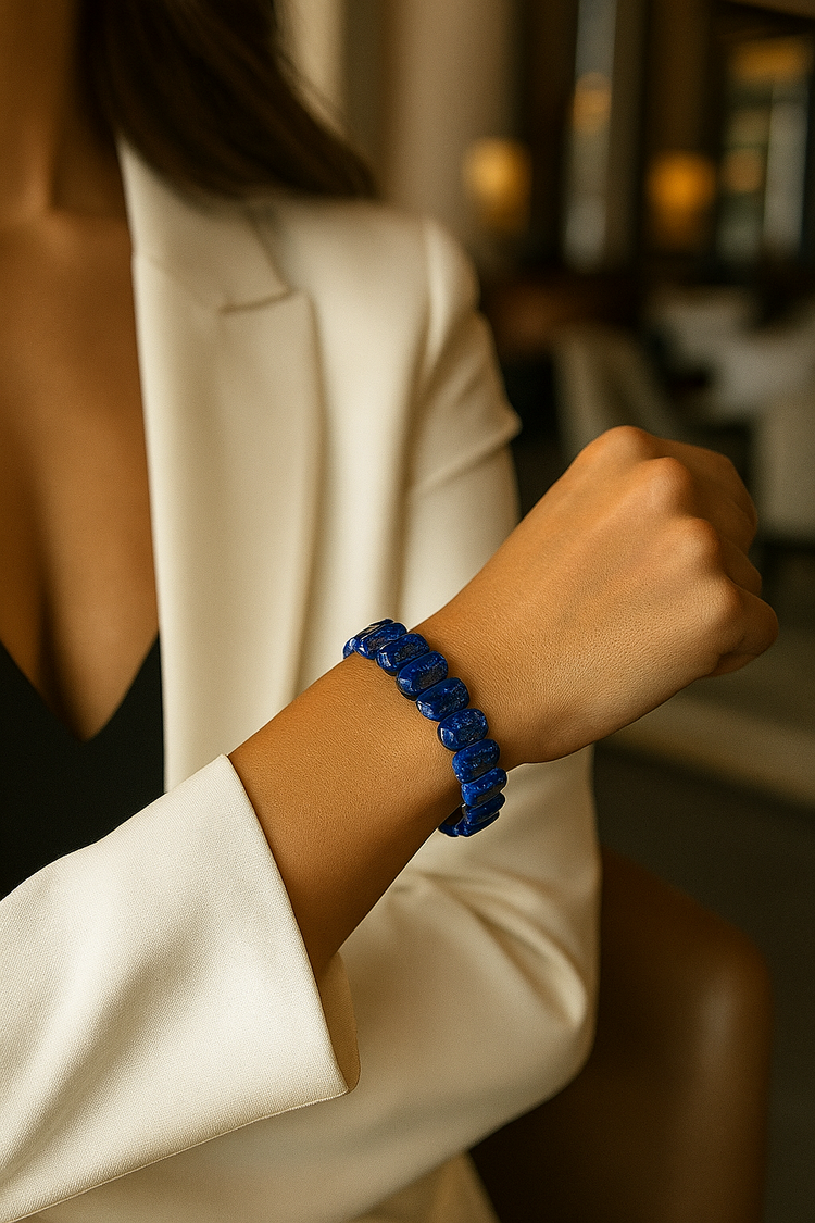 Rolex Tarzı Lapis Lazuli Taşı Bileklik