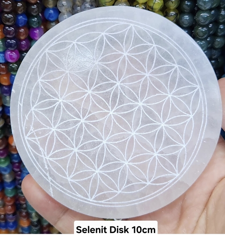 Selenit Taşı Disk 10 Cm