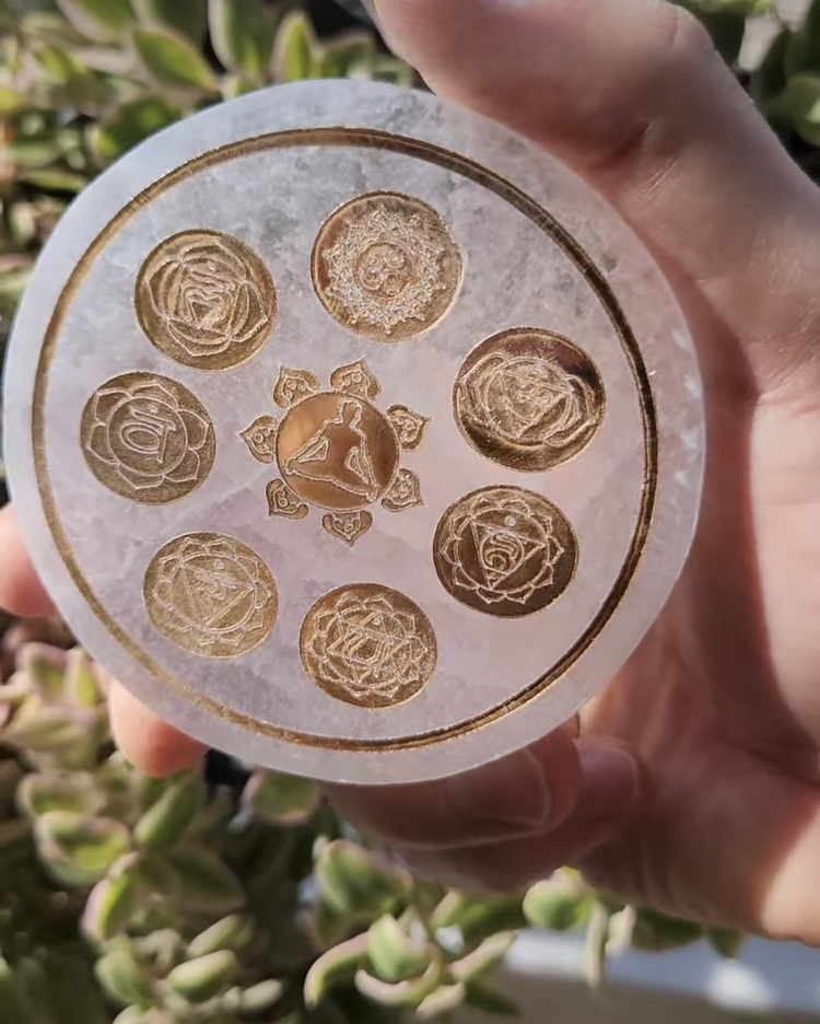 Kök Çakra Selenit Disk