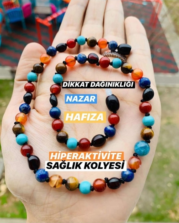 Dikkat Dağınıklığı Nazar Hafıza Hiperaktive Sağlık Kolyesi