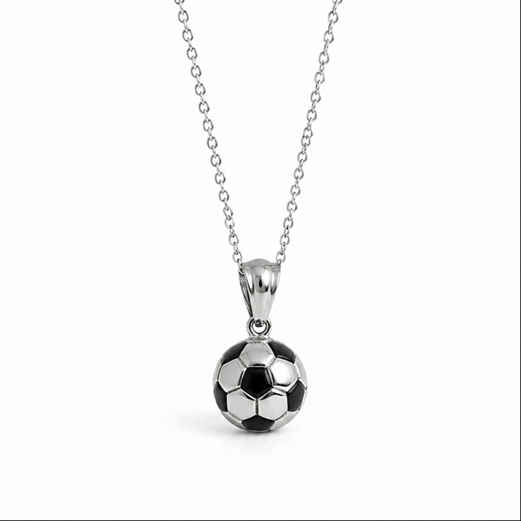 Futbol Topu Çelik Kolye