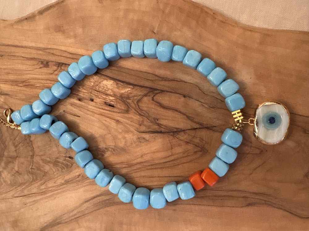 181 kolye mavi 50cm