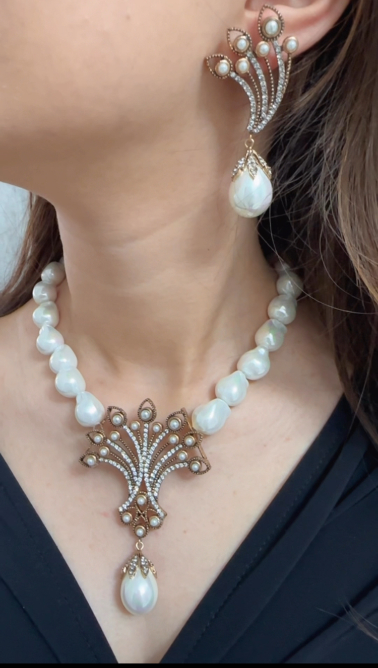 Bronz özel tasarım Mayorka incisi set