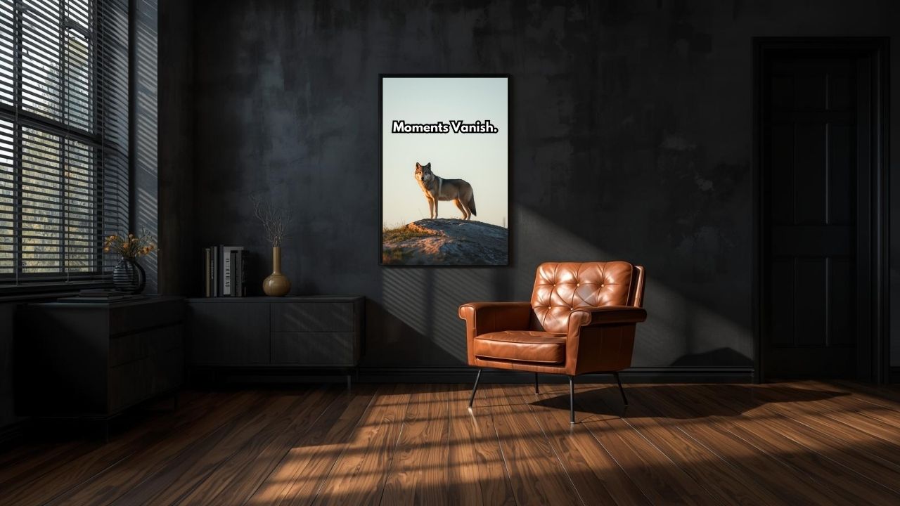 Moments Vanish / Focus & Motivation Digital Poster | Printable Wall Art for Growth & Success