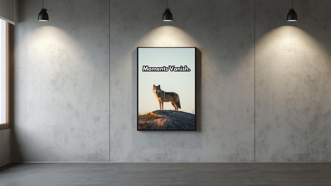 Moments Vanish / Focus & Motivation Digital Poster | Printable Wall Art for Growth & Success