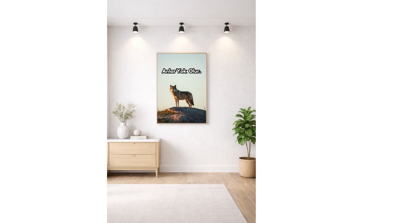 Odak & Zihinset Poster – Dijital Motivasyon Duvar Sanatı ile Kişisel Gelişim ve Başarı