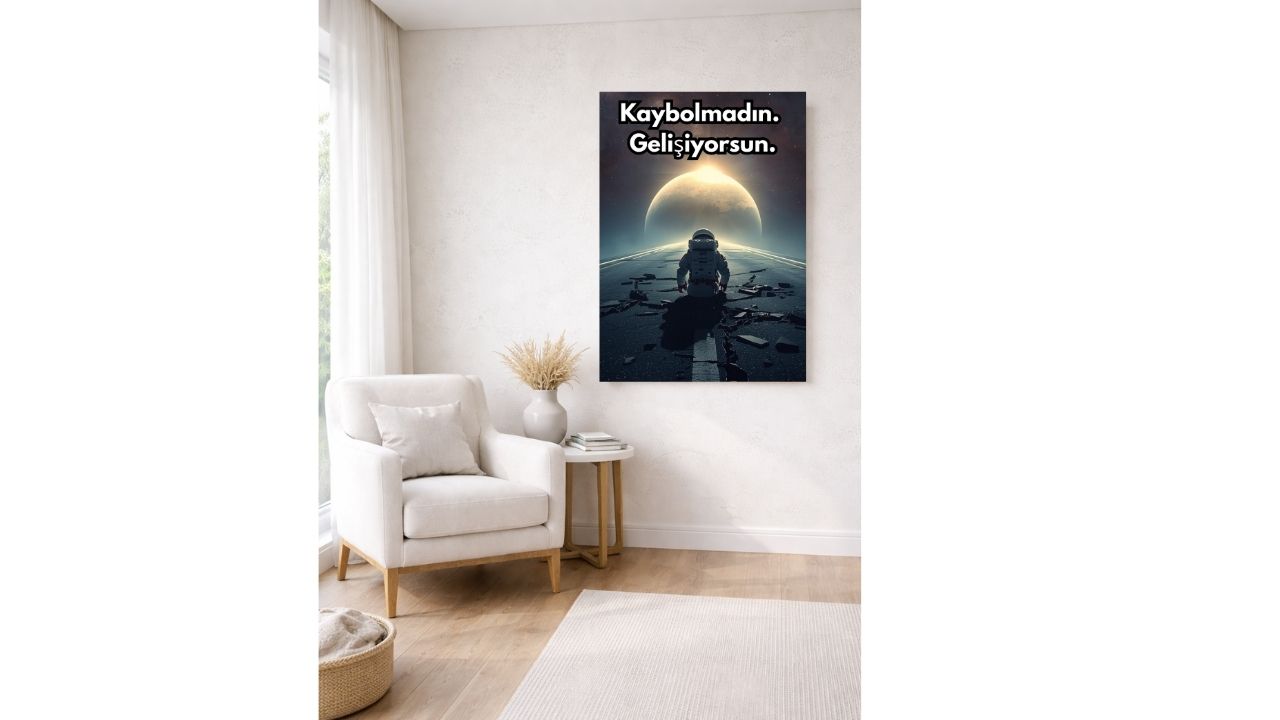Motivasyonel Duvar Sanatı | Kişisel Gelişim Baskısı | Modern Kişisel Geli