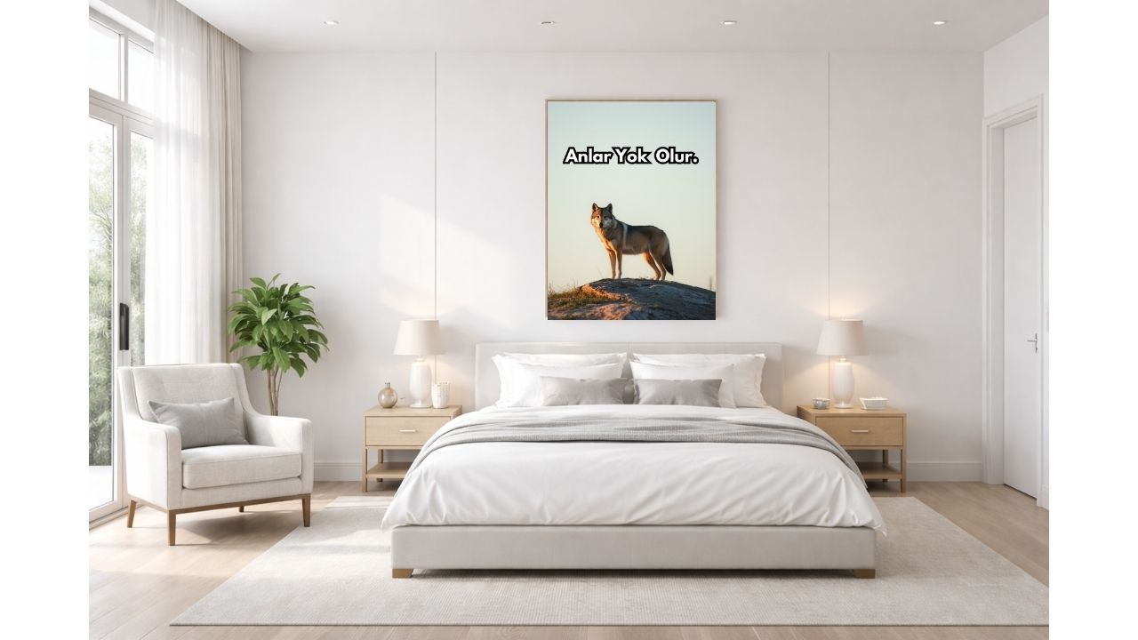 Odak & Zihinset Poster – Dijital Motivasyon Duvar Sanatı ile Kişisel Gelişim ve Başarı