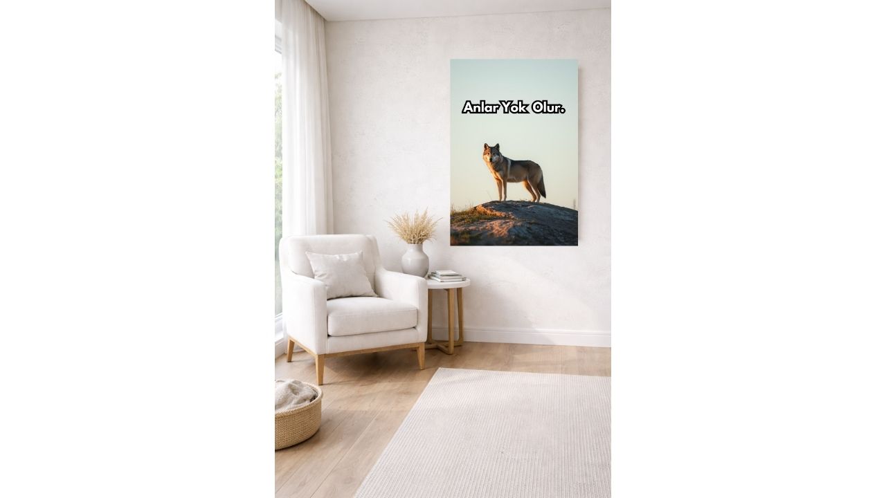 Odak & Zihinset Poster – Dijital Motivasyon Duvar Sanatı ile Kişisel Gelişim ve Başarı