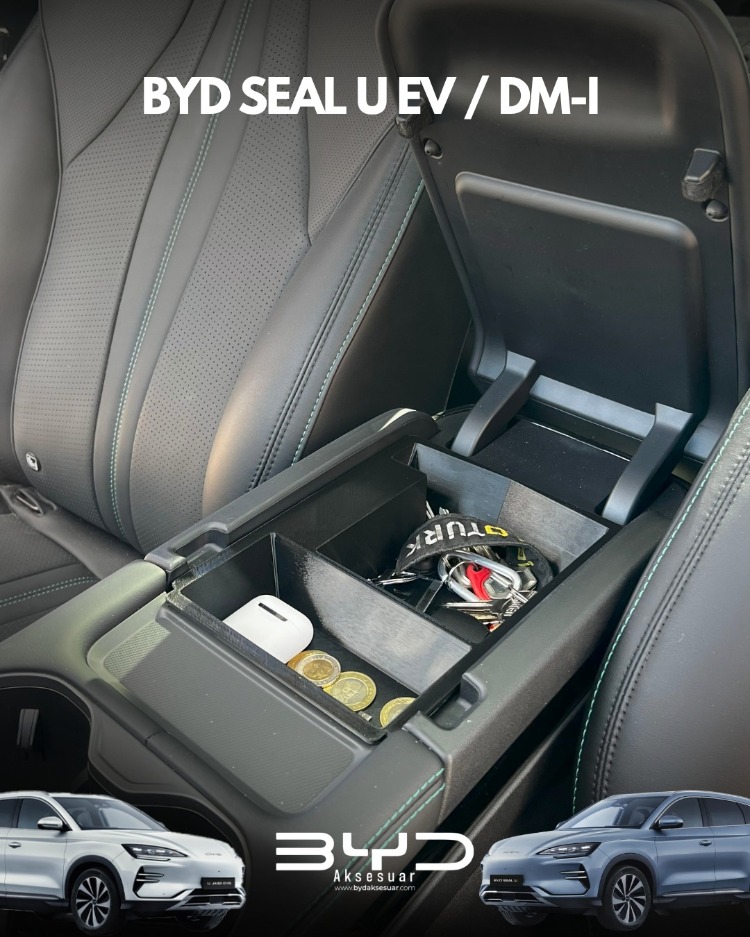 BYD Seal / U EV & DMI Uyumlu Kolçak Altı Organizer + Hediyeli Anahtarlık