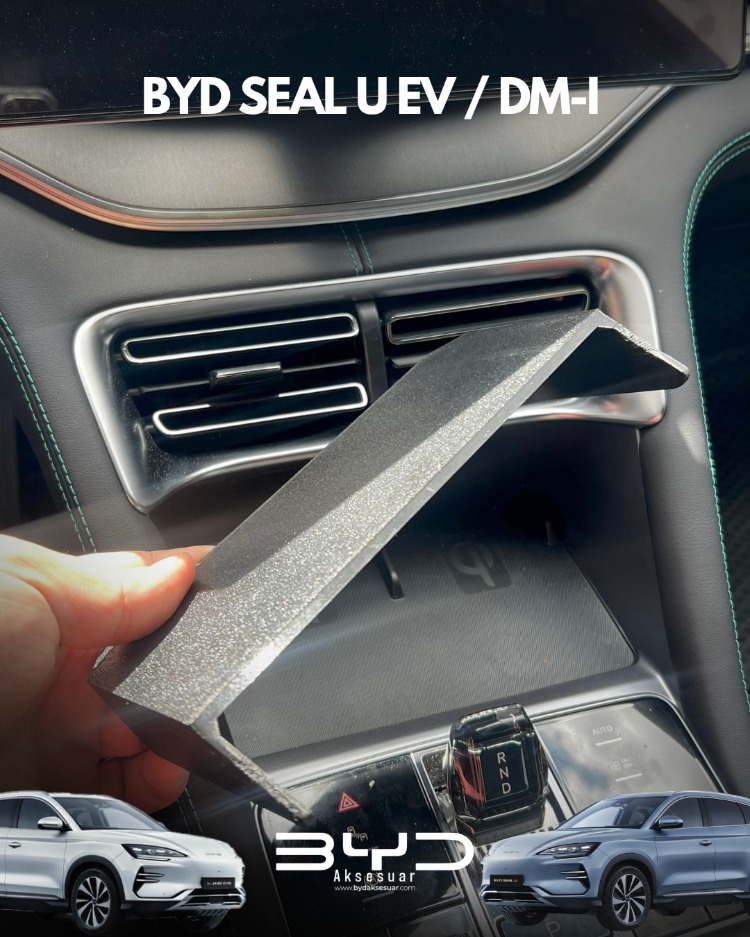 BYD Seal / U EV & DMI Telefon Kablosuz Şarj Bölmesi Çift Katlı Aparat