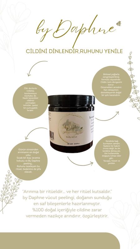 Nemlendirici, Arındırıcı, Vücut Peelingi 250 Ml.