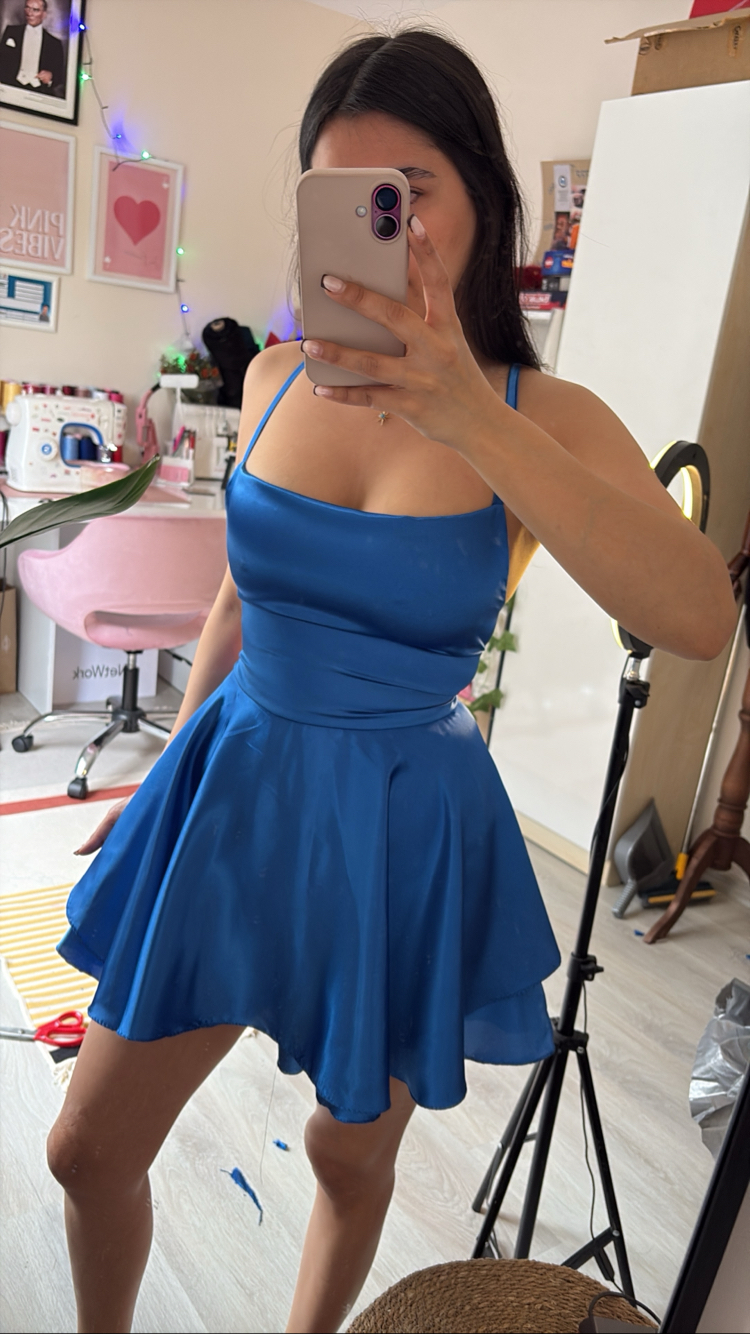 Şortlu mini elbise 